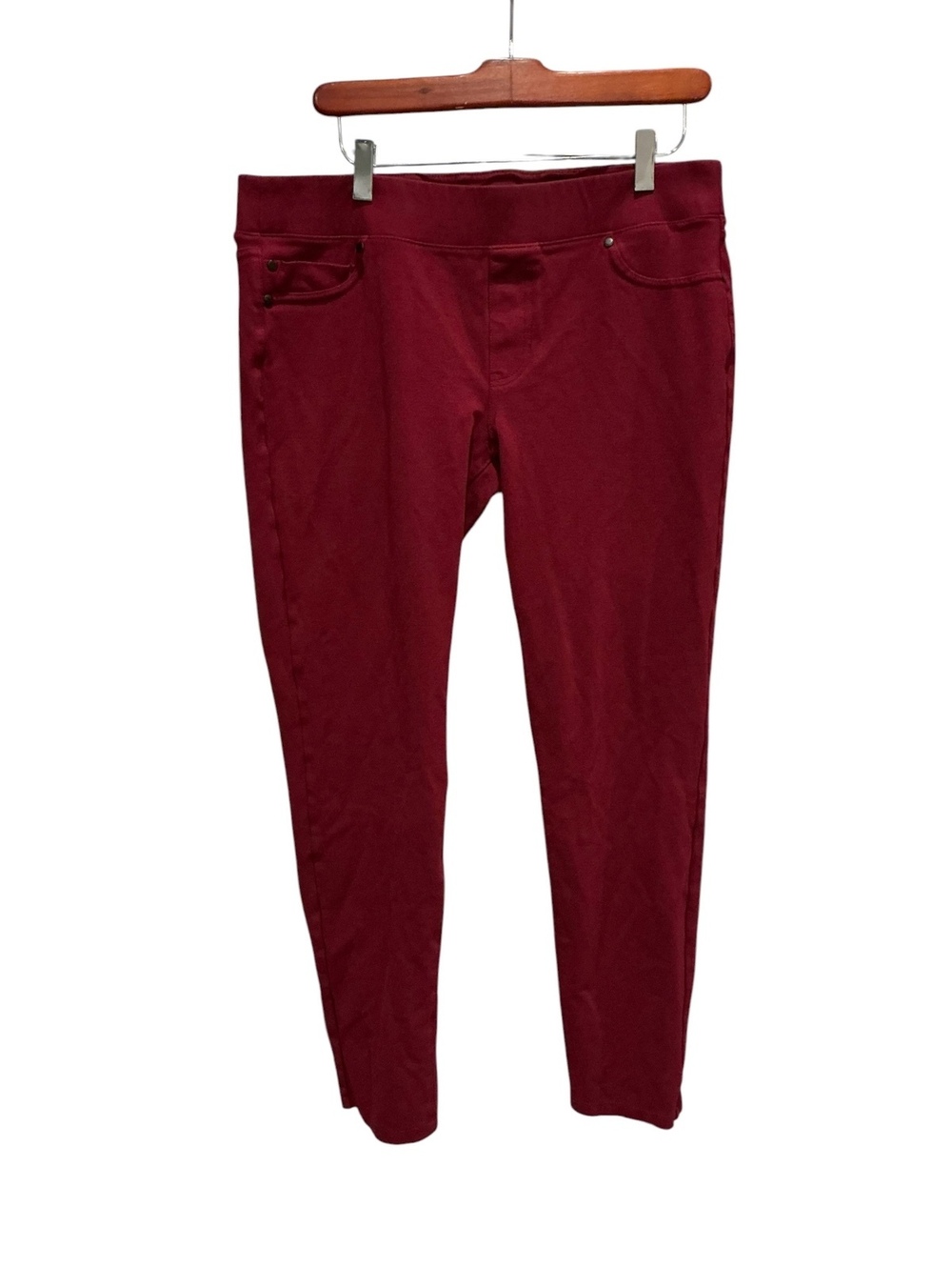 Liverpool Jeans Company Burgundy Skinny Pants Size 12/31
